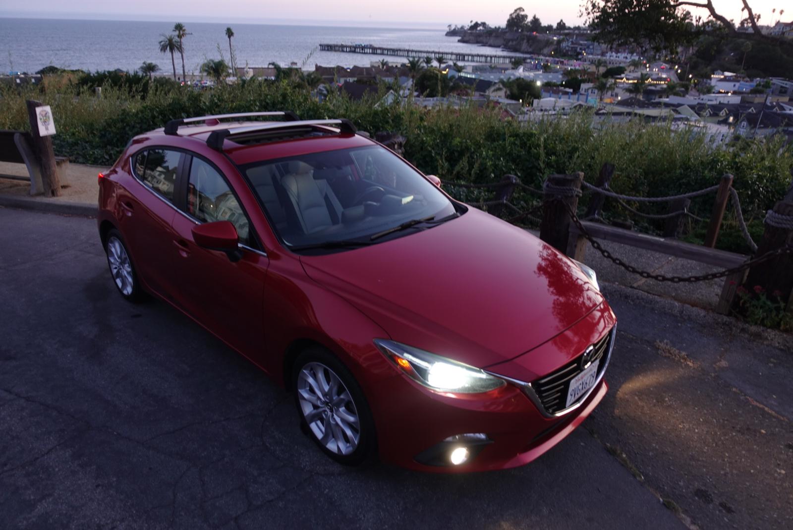 Mazda 3 interior modern cabin premium sound system Santa Cruz rental
